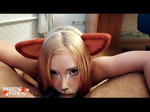 ❤️ Kitsune schluckt Schwanz und Sperma in ihrem Mund ❤️ Sex video bei uns ❤